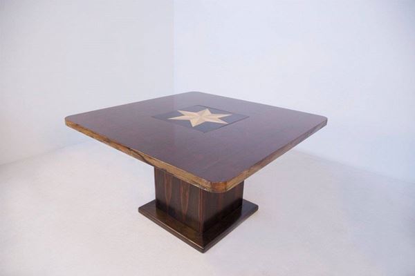 FRANCO  ALBINI - Tavolo quadrato in legno