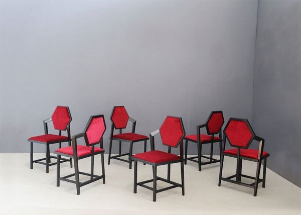 FRANK LLOYD WRIGHT - Six Midway chairs 1