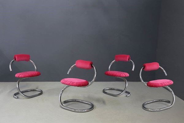 GIOTTO STOPPINO - Four Cobra chairs