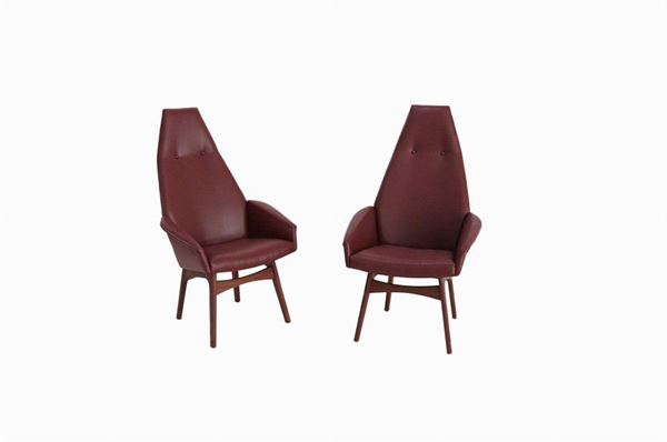 ADRIAN PEARSALL - Pair of Capitan armchairs