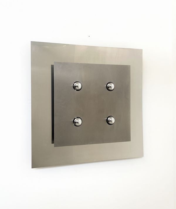 GIANFRANCO FRATTINI,FABRIZIO COCCHIA - FABRIZIO COCCHIA (1931) and GIANFRANCO FINI (Rome, 1939) for NEW LAMP. Panel l ...