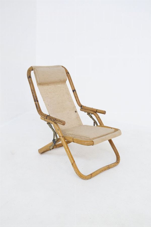 Bamboo and jute armchair. PRODUCTION OF VERA