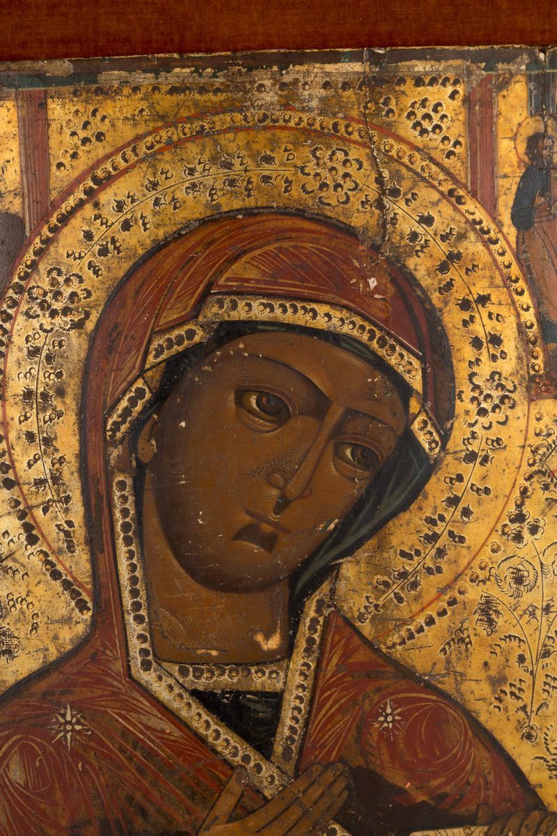 Icona su Legno Raff. ''madonna e Santi''