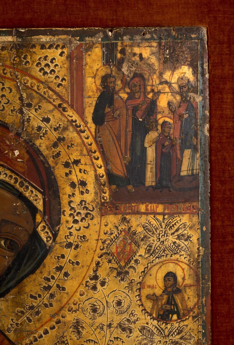Icona su Legno Raff. ''madonna e Santi''