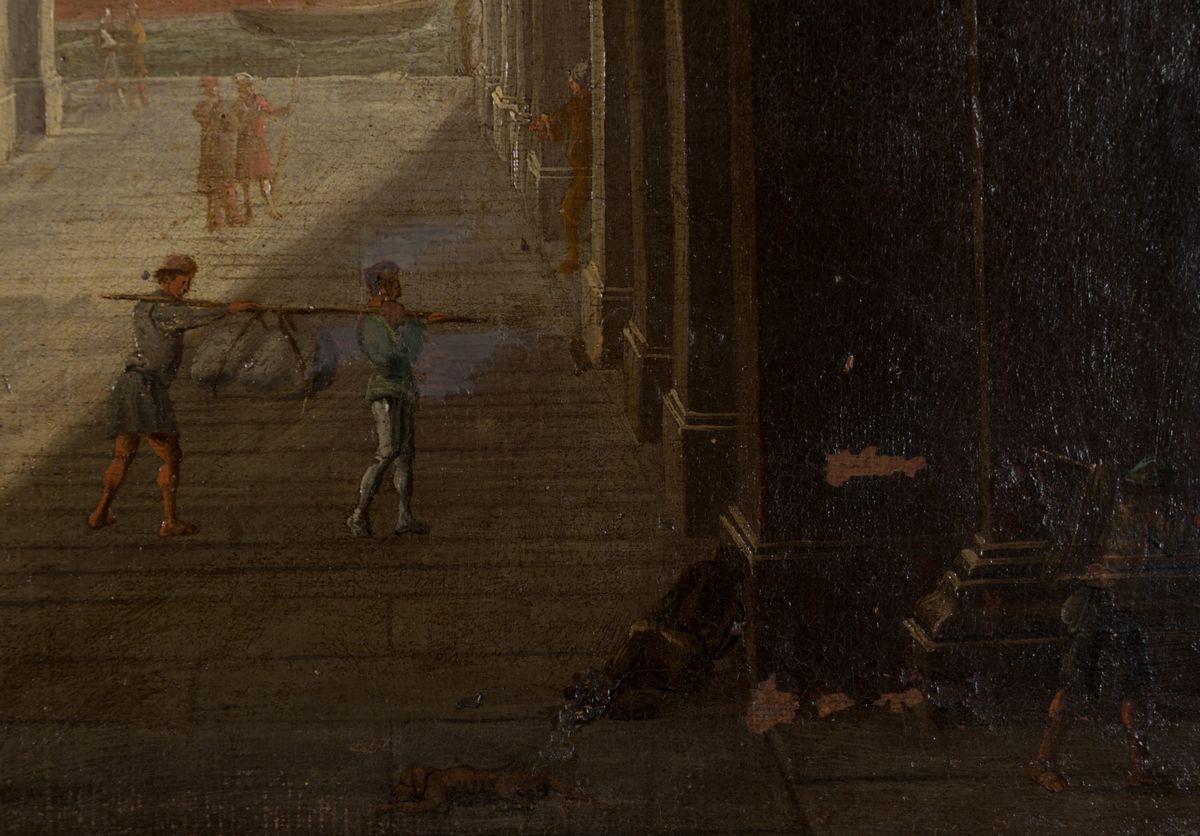 Scuola Romana del XVIII Secolo. Dipinto Olio su Tela