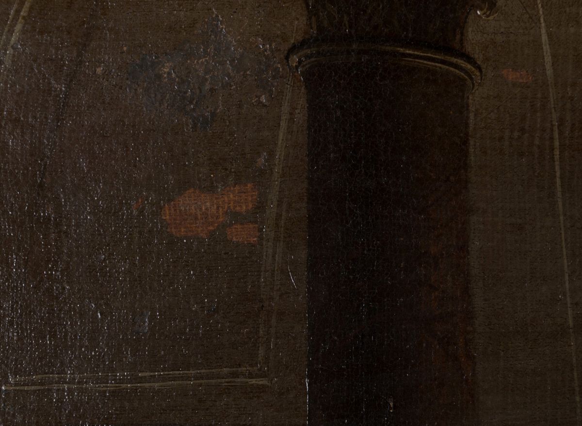 Scuola Romana del XVIII Secolo. Dipinto Olio su Tela