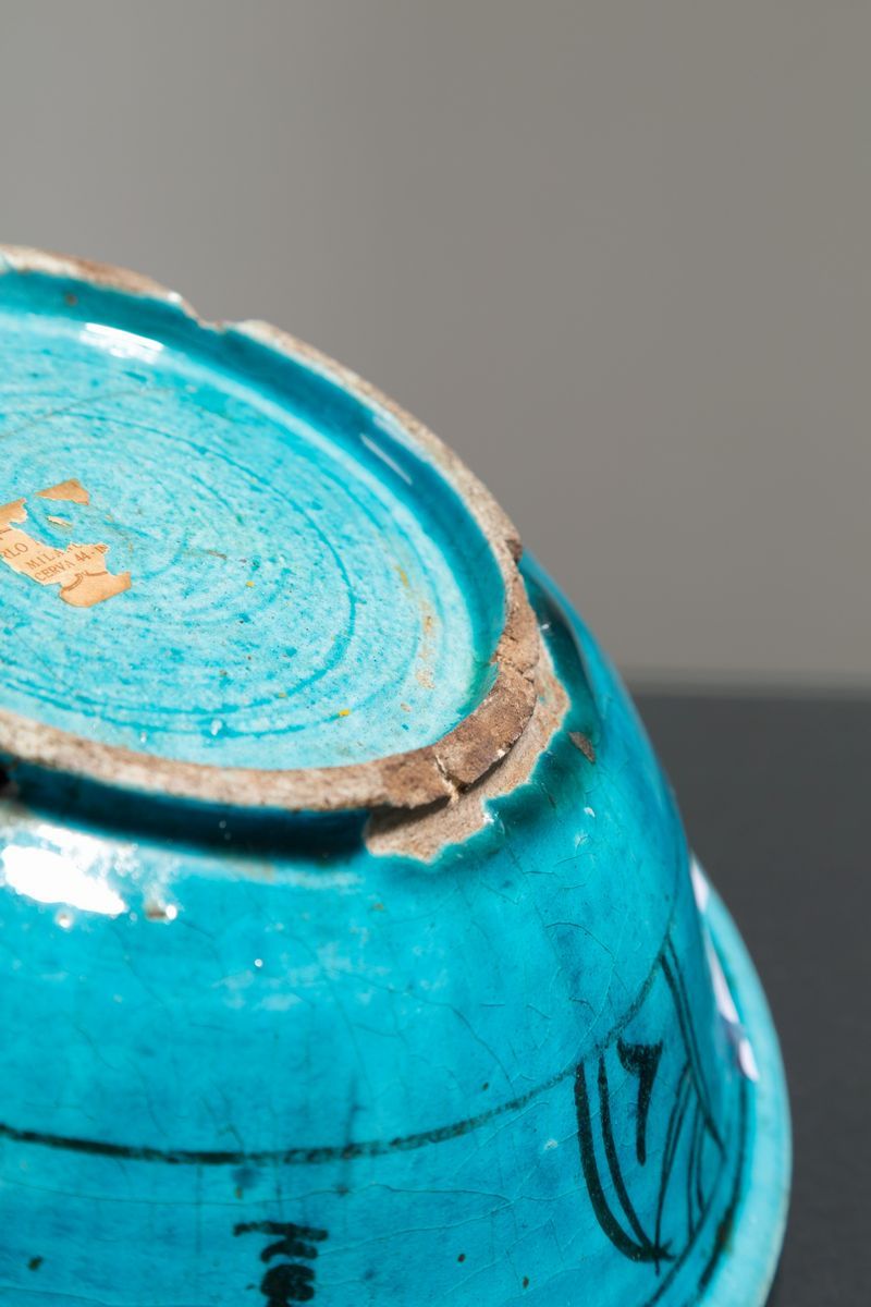 Due zuppiere in ceramica blu