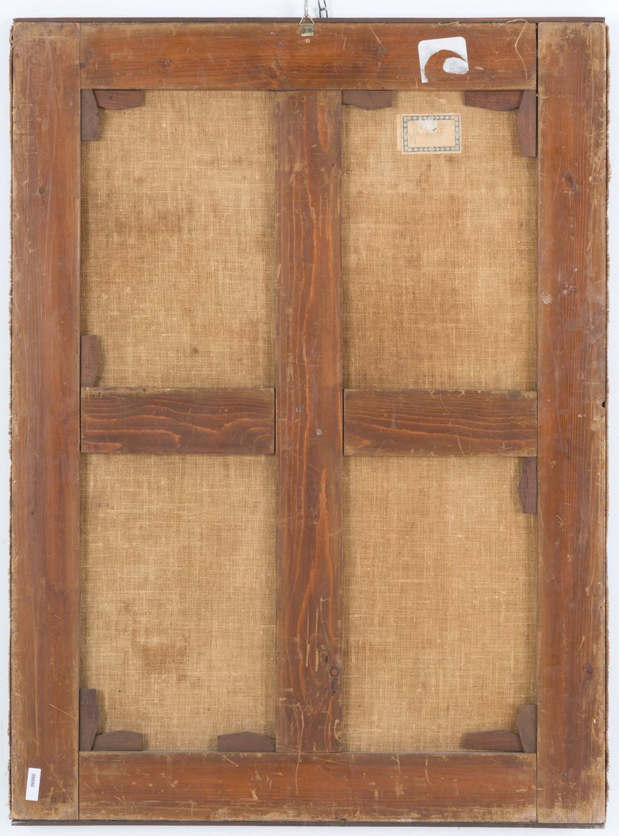 Dipinto Olio su Tela Raff. ''madonna Dell'apocalisse''. XVIII Secolo. Difetti. ...