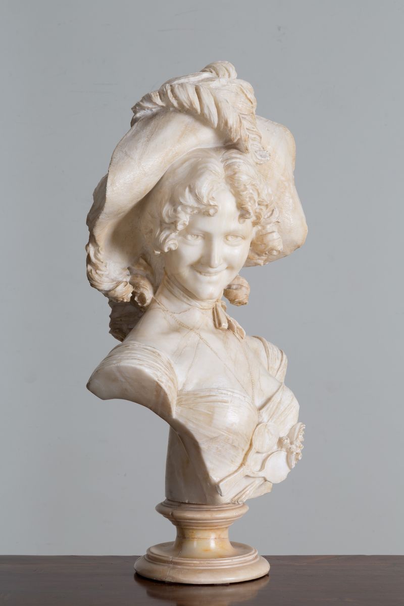 Emilio Faschi - Emilio Fiaschi (firenze, 1858-1941). Scultura in Alabastro
