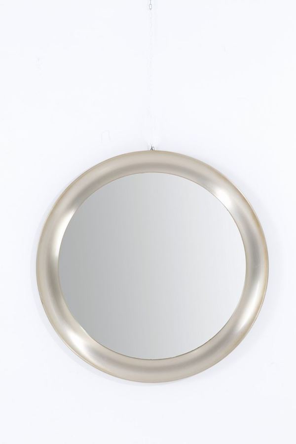 SERGIO MAZZA - Specchio con cornice in metallo nichelato