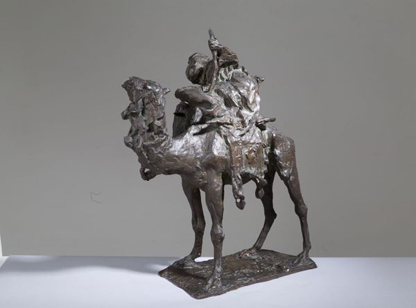 ATTILIO PRENDONI - ATTILIO PRENDONI (Milano, 1874-1942). Grande scultura in bronzo