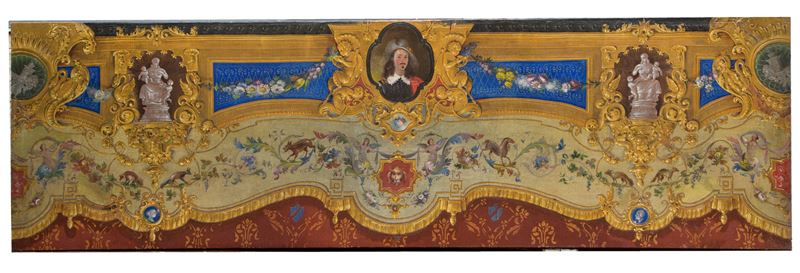 Dipinto ''FESTONE A TROMPE L'OEIL''