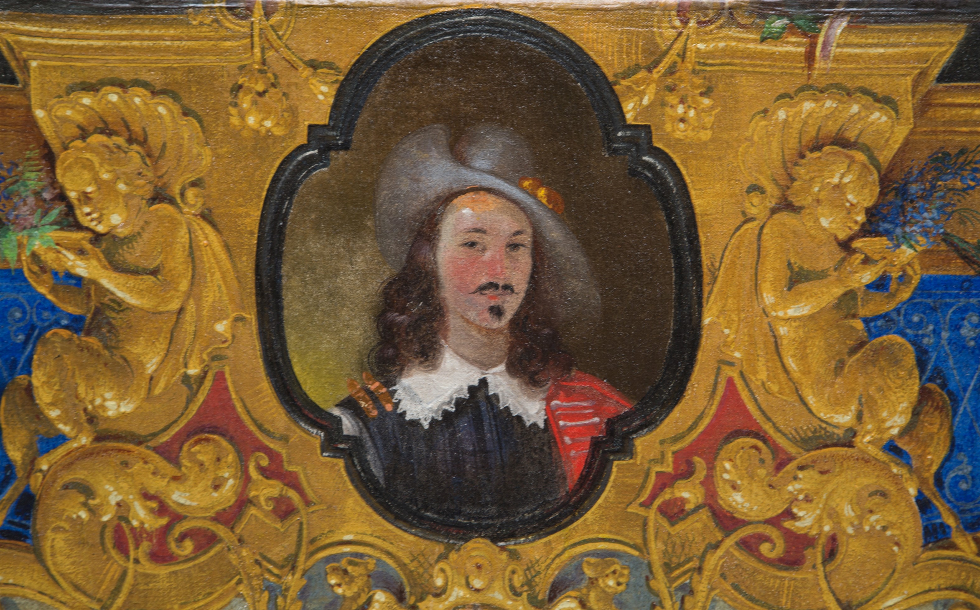 Dipinto ''FESTONE A TROMPE L'OEIL''