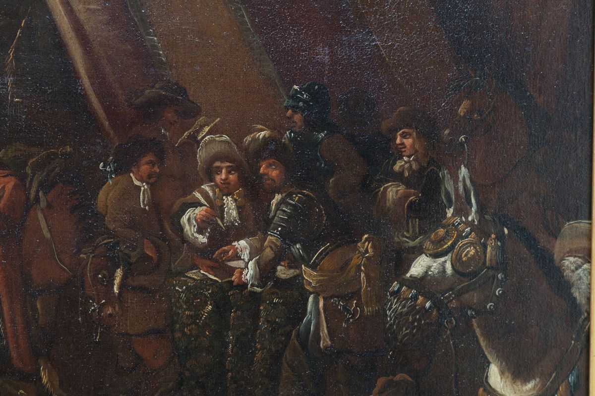 Johann Melchior Ross - Johann Melchior Roos (attr.) (francoforte, 1659-1731). Dipinto Olio su Tel...