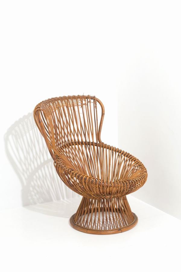 FRANCO  ALBINI - FRANCO ALBINI (Robbiate, 1905 - Milano, 1977) per BONACINA. Poltrona Margherita...