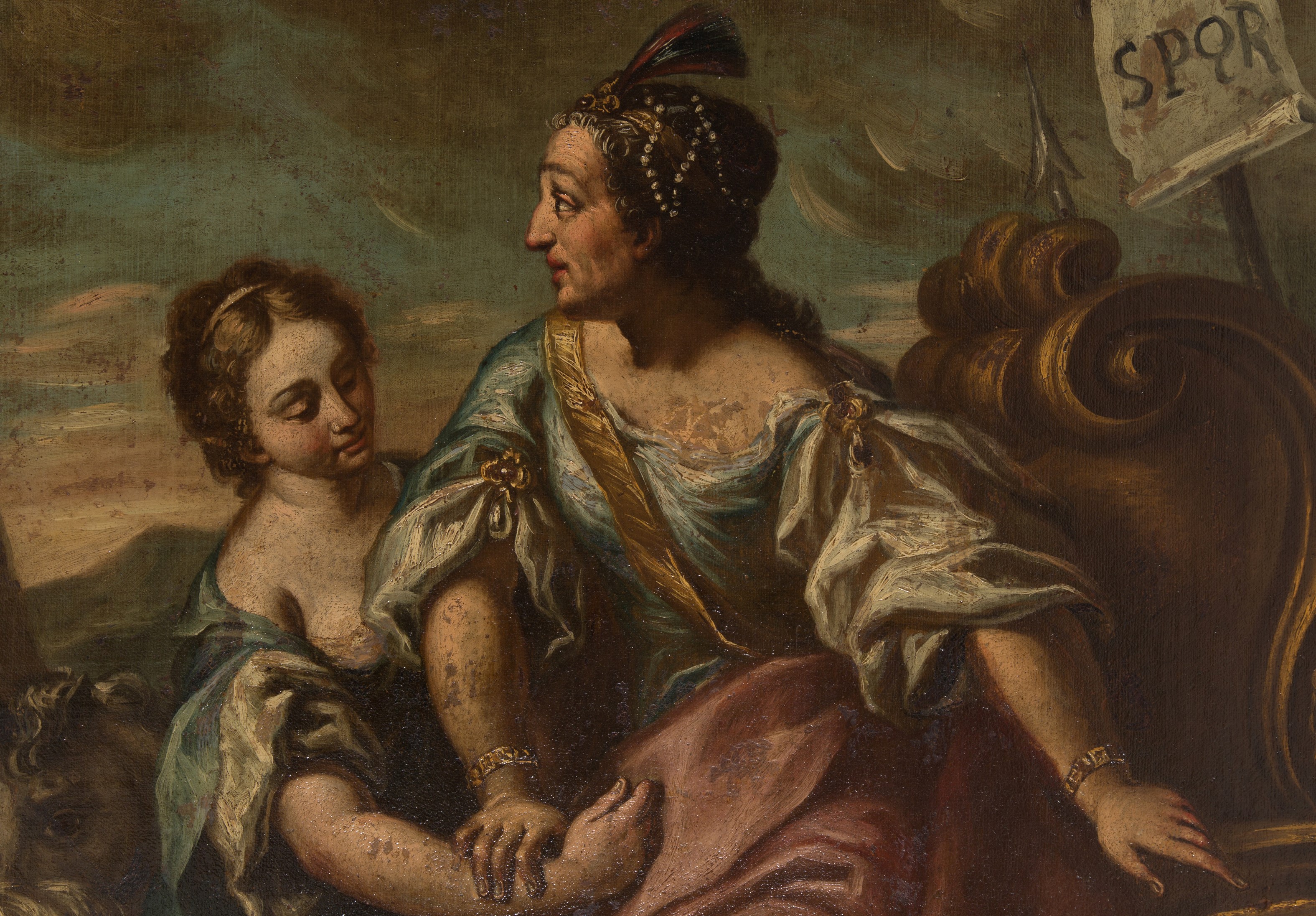 Dipinto ''CORIOLANO INCONTRA LA MADRE VETURIA''