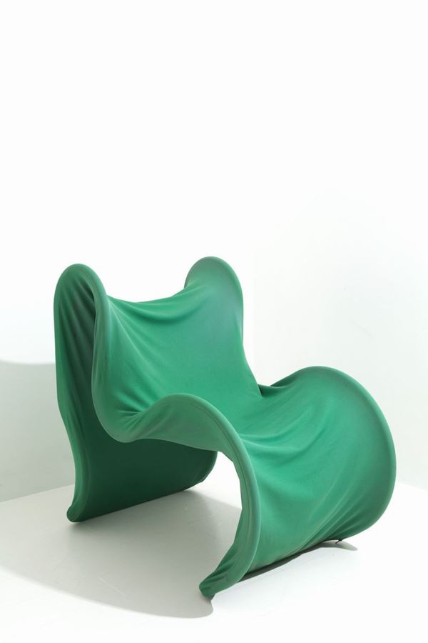 GIANNI PARESCHI - GIANNI PARESCHI (Milano, 1940-2017) per BUSNELLI. Poltrona Fiocco in tubolare d...