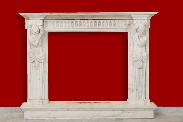 Marble fireplace