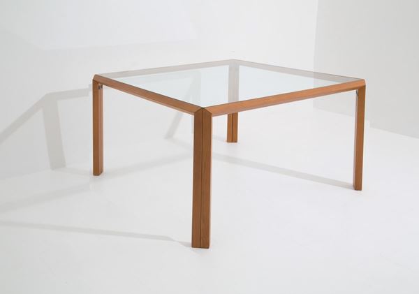 GAE AULENTI - Wooden table for GHIANDA