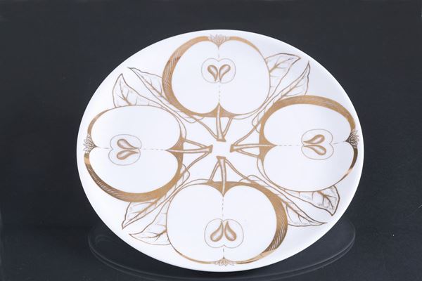 Piatto in ceramica produzione FORNASETTI