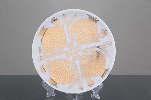 Piatto in ceramica produzione FORNASETTI