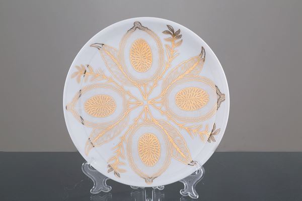 Piatto in ceramica ''QUATTRO FRUTTI''. Produzione FORNASETTI