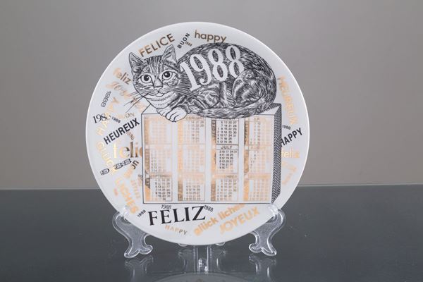 PIERO FORNASETTI - Porcelain plate