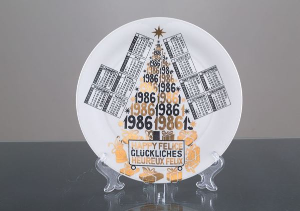 PIERO FORNASETTI - Porcelain plate