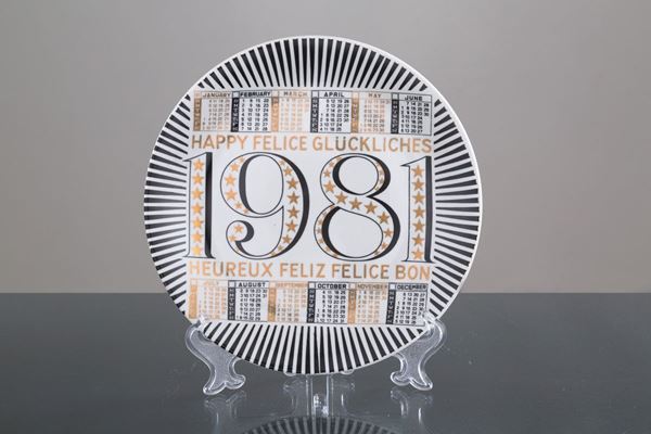 PIERO FORNASETTI - Porcelain plate