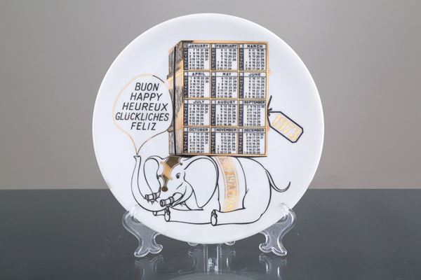 PIERO FORNASETTI - Porcelain plate