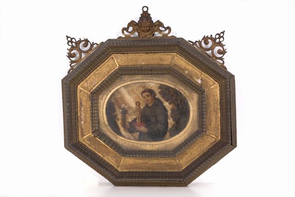 Oil painting on onyx