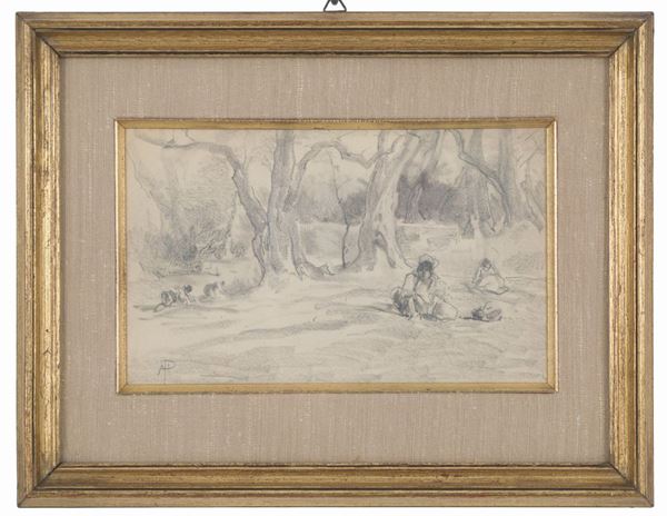 POMPEO MARIANI - Disegno a matita su carta