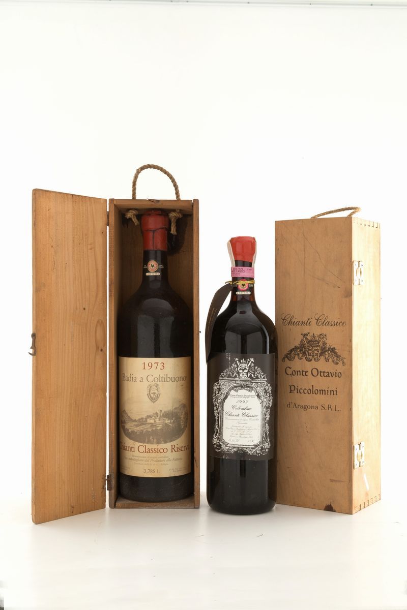 Selezione Chianti (4 bt). - Chianti Classico Riserva Badia a Coltibuono 1972 (...