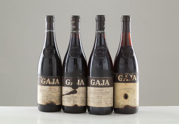 Barbaresco Gaja (4 bt di cui 1 del 1975, 2 del 1977 e 1 del 1978). ...  - Auction MILANO DECOR - Antiques, Wine and Spirits Auction - Viscontea Casa d'Aste