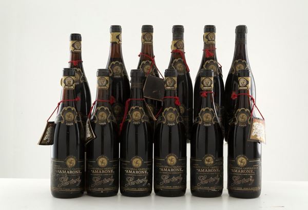 Amarone Recioto della Valpolicella Sartori (12 bt di cui 10 del 1968 e 2 del 19...  - Auction MILANO DECOR - Antiques, Wine and Spirits Auction - Viscontea Casa d'Aste