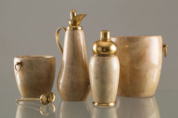 ALDO TURA. - ALDO TURA per MACABO. Set composto da portaghiaccio, porta champagne, shaker e ...