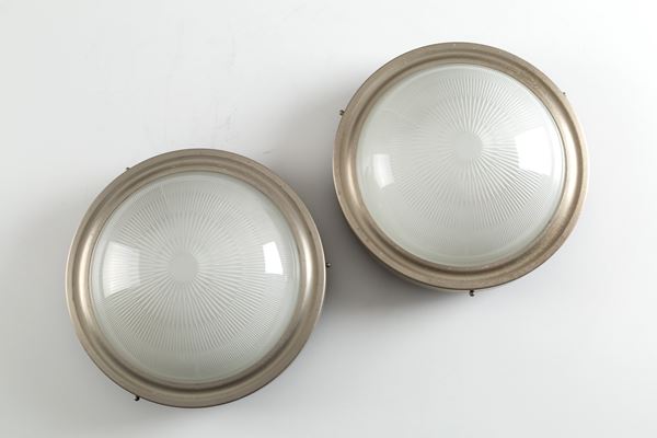 SERGIO MAZZA - Pair of wall lamps for ARTEMIDE