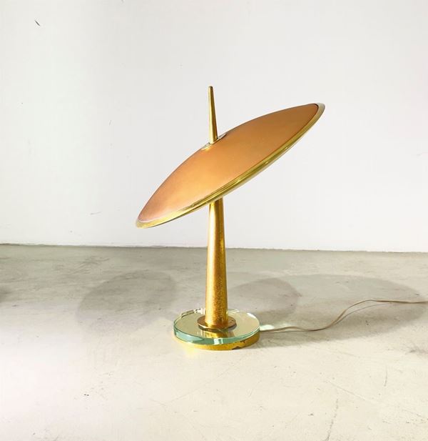 MAX INGRAND - MAX INGRAND (Bressuire, 1908 - Parigi, 1969) per FONTANA ARTE. Lampada da tavol...