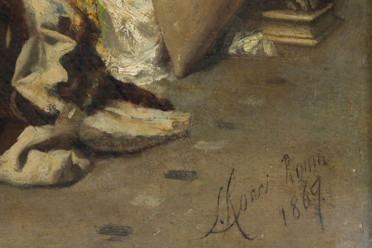 Dipinto "nudo di Uomo che Beve"