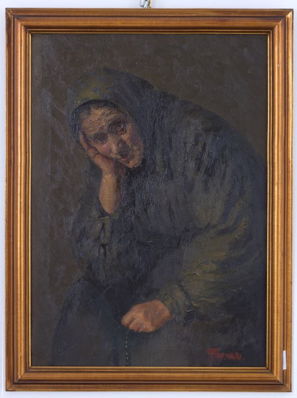 Dipinto ''DONNA PENSIEROSA''