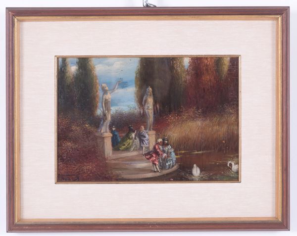 Oil painting on panel