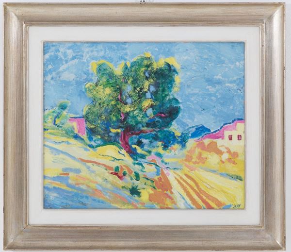 ALIGI SASSU - Oil painting on canvas