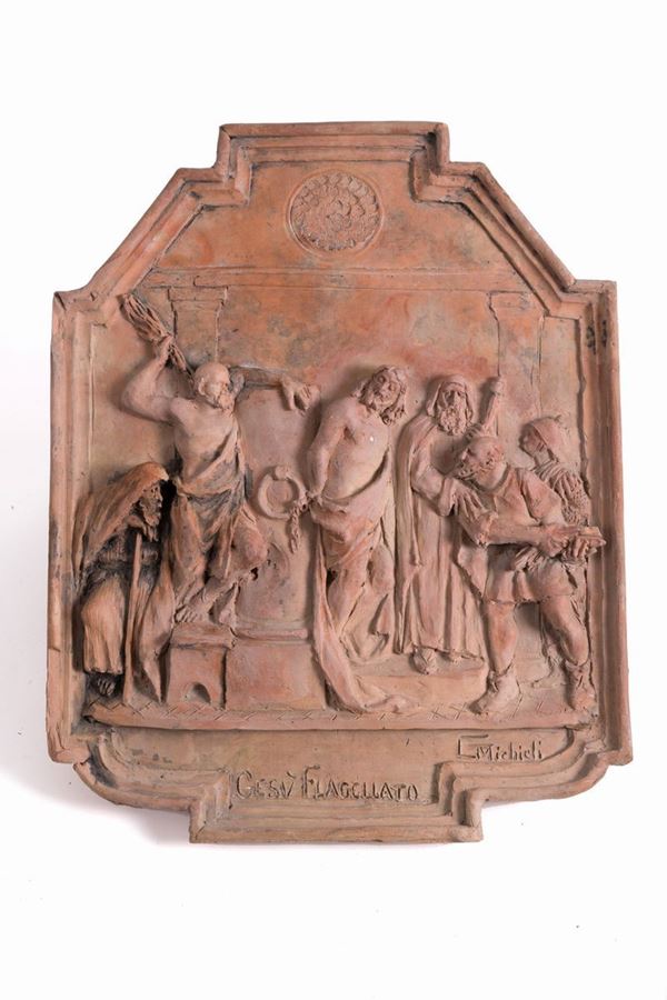 GUGLIELMO MICHIELI - High relief plaque in terracotta