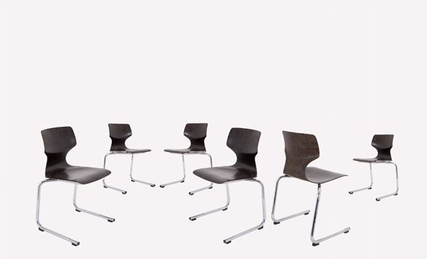 Six chairs produced by PAGHOLTZ FLOTOTTO