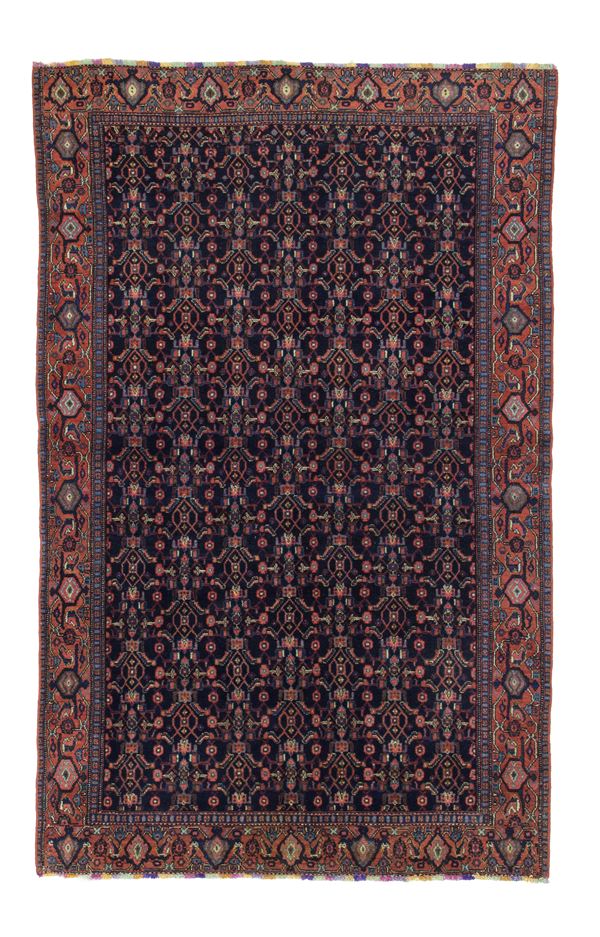 Carpet Senneh seven colors. Persia