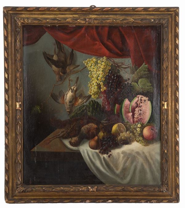 Oil painting on wood