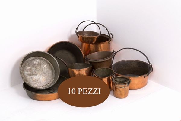 Eleven pots-cauldrons
