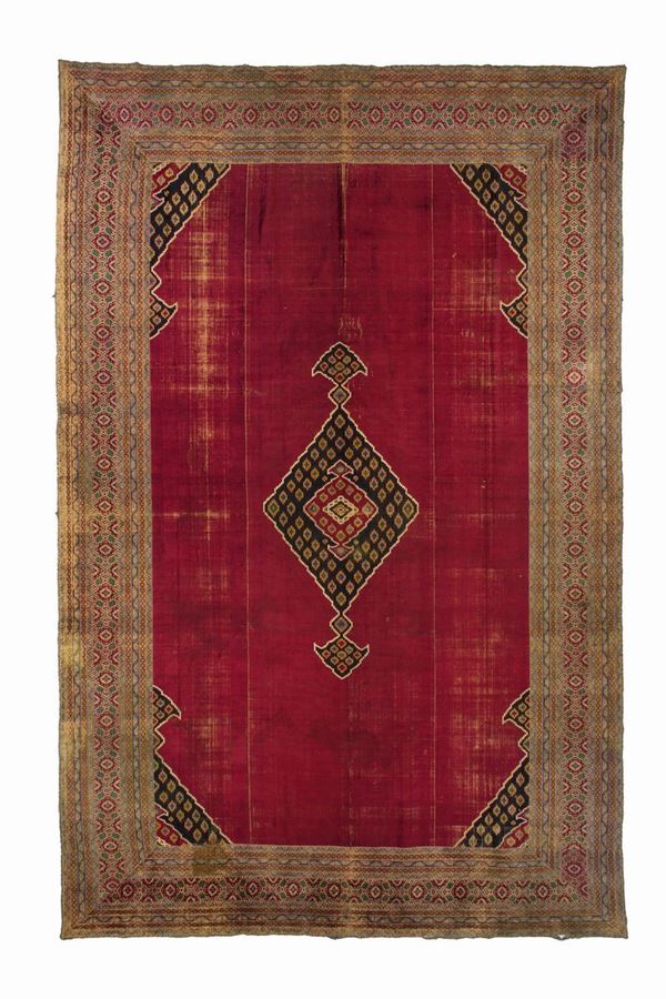 Tessuto Ikat in velluto di seta