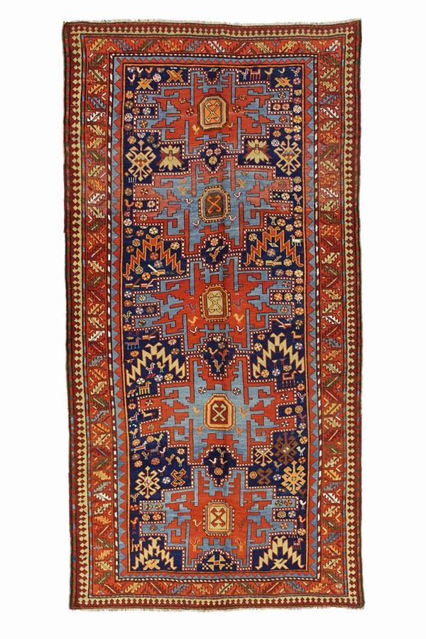 Tappeto Kazak in lana disegno Lesghi
