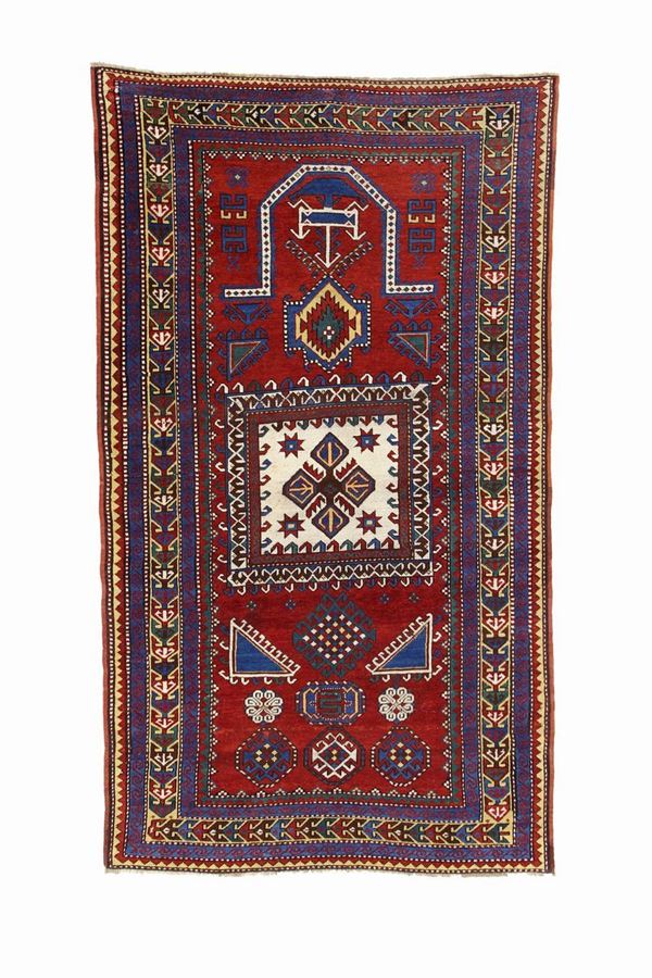 Tappeto Kazak a preghiera in lana